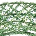 Couronne en maille métallique verte 19 cm pour décoration intérieure - Lot de 2 | Floristik24.fr