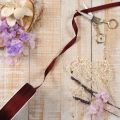 Ruban déco en taffetas 10 mm x 50 m bordeaux pour décorations et cadeaux | Floristik24.fr