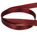 Ruban déco en taffetas 10 mm x 50 m bordeaux pour décorations et cadeaux | Floristik24.fr