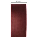 Ruban en taffetas rouge bordeaux 40 mm x 50 m pour décoration et emballage cadeau | Floristik24.fr