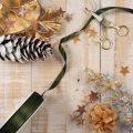 Ruban en taffetas vert mousse 10 mm x 50 m pour décoration et emballage | Floristik24.fr