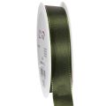 Floristik24 Ruban en taffetas brillant vert 25 mm x 50 m pour décoration