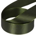 Ruban en taffetas brillant vert 25 mm x 50 m pour décoration | Floristik24.fr