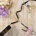 Ruban décoratif en taffetas marron 10 mm x 50 m pour emballages et créations | Floristik24.fr