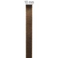 Ruban décoratif en taffetas marron 10 mm x 50 m pour emballages et créations | Floristik24.fr