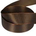 Ruban en taffetas marron 25 mm x 50 m pour décoration et emballage | Floristik24.fr