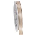 Floristik24 Ruban décoratif satin beige 15 mm 50 m