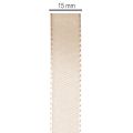 Ruban décoratif satin beige 15 mm 50 m | Floristik24.fr