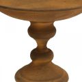 Bol déco sur pied bol aspect rouille métal Ø22cm H18.5cm | Floristik24.fr