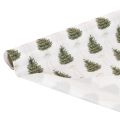 Tissu décoratif de Noël, 120 cm x 35 cm, set de 2, motifs sapins et rubans | Floristik24.fr