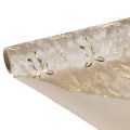 Tissu décoratif sur rouleau avec motifs nœuds dorés 120x35 cm | Floristik24.fr