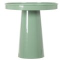 Plateau décoratif en métal vert avec pied rond 20 cm | Floristik24.fr
