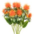 Floristik24 Künstliche fleur de carthame orange 55 cm pour décoration intérieure, lot de 4