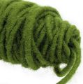 Floristik24 Fil de mèche cordon feutre cordon laine vert mousse Ø5mm 50m