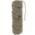 Floristik24 Fil de cordon feutre cordon de laine marron 30m