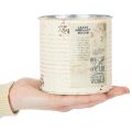 Pot de fleurs en métal crème style shabby chic Ø11cm H10.5cm | Floristik24.fr
