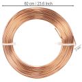 Bobine de fil d'aluminium pour loisirs créatifs et art floral, 60 m, 500 g | Floristik24.fr