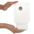 Vase cylindrique en verre transparent 25 cm pour décoration intérieure | Floristik24.fr