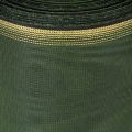 Ruban moiré vert foncé élégant, 125 mm, bordé de perles dorées, ruban de deuil, décoration de mariage, ruban à nœud | Floristik24.fr