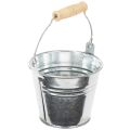 Lot de 10 petits seaux en zinc