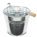 Lot de 10 petits seaux en zinc