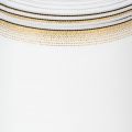 Ruban décoratif moiré blanc 125 mm avec bord doré | Floristik24.fr