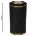 Ruban moiré élégant pour couronne, 175 mm, noir avec bordure nacrée et tissage taffetas, ruban décoratif pour compositions florales funéraires, ruban pour nœud, 25 m | Floristik24.fr