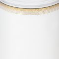 Ruban moiré élégant avec bordure dorée, décoration de mariage, ruban de deuil, blanc 150 mm x 25 m | Floristik24.fr