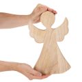 Figure décorative ange en bois naturel 30 cm | Floristik24.fr