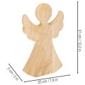 Figure décorative ange en bois naturel 30 cm | Floristik24.fr