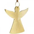 Floristik24 Ange décoratif, pendentif en métal, décoration de Noël doré 9 × 10cm 3pcs