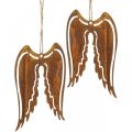 Floristik24 Ailes d&#39;ange métal déco cintre patine décoration 19,5cm 3pcs
