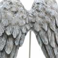 Ailes d'ange sur pique Décoration funéraire 10cm 3 pcs | Floristik24.fr