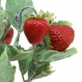 Floristik24 Pic à fraise artificiel rouge L30cm