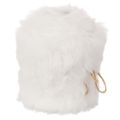 Floristik24 Bande en fourrure synthétique blanche 10 mm x 1,4 m lot de 3