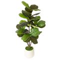 Floristik24 Ficus lyrata artificiel 120 cm en textile et plastique, vert, pour décoration intérieure