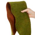Ruban de feutrine de laine bicolore vert/rouge, 15 cm x 5 m, idéal pour décorer les pots de fleurs. | Floristik24.fr