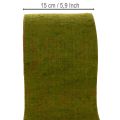 Ruban de feutrine de laine bicolore vert/rouge, 15 cm x 5 m, idéal pour décorer les pots de fleurs. | Floristik24.fr