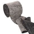 Charnière pour pot en feutre de laine bicolore, gris/noir, 15 cm x 5 m | Floristik24.fr