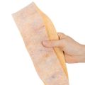 Ruban de feutrine bicolore en pure laine, orange/multicolore, 7,5 cm de large, 5 m de long. | Floristik24.fr