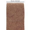 Ruban de feutre de laine bicolore 15 cm x 5 m, violet et brun clair, pour pots de fleurs | Floristik24.fr