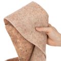 Bande de feutre de laine bicolore brun et blanc, 15 cm x 5 m, pour décoration de pots | Floristik24.fr