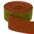 Ruban de feutre de laine rouge