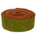 Ruban de feutre de laine rouge