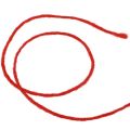 Floristik24 Cordon feutre fil de laine cordon de laine fil de mèche rouge 100m