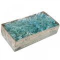 Mousse de décoration bleu clair aigue-marine mousse de renne mousse artisanale 400g