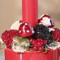 Lot de Mini Champignons Décoratifs en Fil Métallique – Rouge et Blanc – 72 Pièces | Floristik24.fr
