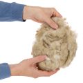 Laine de mouton naturelle beige en vrac 250g pour loisirs créatifs et décoration | Floristik24.fr