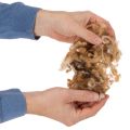 Laine de mouton brun chiné en vrac pour travaux manuels, 250 g | Floristik24.fr