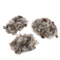 Laine de mouton décorative naturelle, gris chiné, 250 g | Floristik24.fr